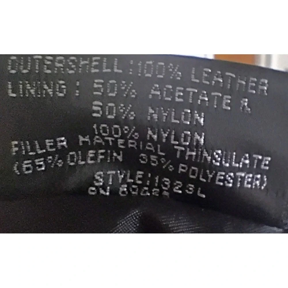 VTG‎ Byrnes & Baker Mens Black Leather Bomber Jacket XL Long Thinsulate Lined